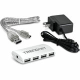TRENDnet 7-Port USB 2.0 Hub, TU2-700, 7 x USB 2.0 Ports, Backwards Compatible with USB 1.1, Compatible with Windows and macOS, NDAA Compliant — TU2-700