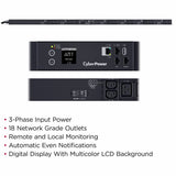 CyberPower PDU33110 3 Phase 200 - 240 VAC 60A Monitored PDU — PDU33110