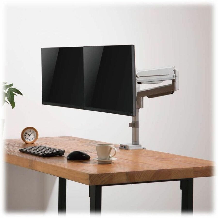 Eaton Tripp Lite Series Dual-Display Gas-Arm Mount for 13" to 34" Monitors - Clamp or Grommet, USB, Audio Ports — DDR1732DAL