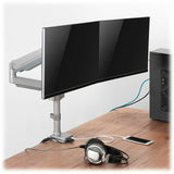 Eaton Tripp Lite Series Dual-Display Gas-Arm Mount for 13" to 34" Monitors - Clamp or Grommet, USB, Audio Ports — DDR1732DAL