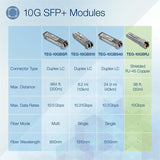 TRENDnet 10G RJ-45 Copper SFP+ Module, Convert A Standard SFP+ Slot Into A RJ-45 Multi-Gigabit Port, Connect Devices Up To 30m (98ft), Hot-Pluggable, Lifetime Protection, Silver, TEG-10GBRJ