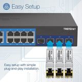TRENDnet 10G RJ-45 Copper SFP+ Module, Convert A Standard SFP+ Slot Into A RJ-45 Multi-Gigabit Port, Connect Devices Up To 30m (98ft), Hot-Pluggable, Lifetime Protection, Silver, TEG-10GBRJ