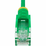 StarTech.com 30ft Green Slim CAT6 Ethernet Cable, Slim Snagless RJ45, UTP, LSZH, 28AWG Bare Copper, Slim Network Patch Cord, Fluke Tested — N6PAT30GNS