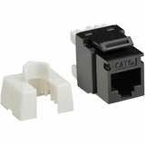 Eaton Tripp Lite Series Cat6a Keystone Jacks, 25 Pack - 4PPoE Compliant, 110/Krone, 568A/B, RJ45 Ethernet, Black, TAA — N238-025-BK-6A