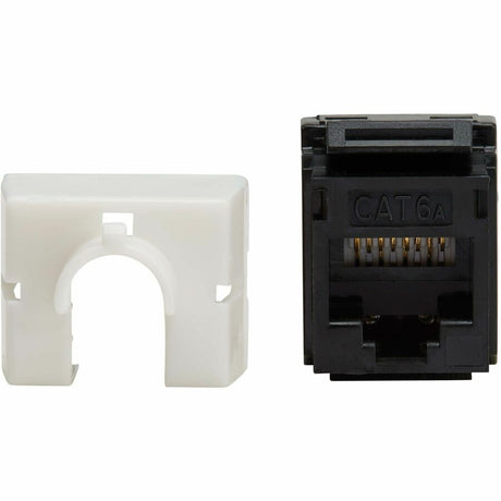 Eaton Tripp Lite Series Cat6a Keystone Jacks, 25 Pack - 4PPoE Compliant, 110/Krone, 568A/B, RJ45 Ethernet, Black, TAA — N238-025-BK-6A