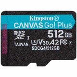 Kingston Canvas Go! Plus 512 GB Class 10/UHS-I (U3) V30 microSDXC - 1 Pack — SDCG4/512GBSP
