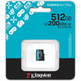Kingston Canvas Go! Plus 512 GB Class 10/UHS-I (U3) V30 microSDXC - 1 Pack — SDCG4/512GBSP