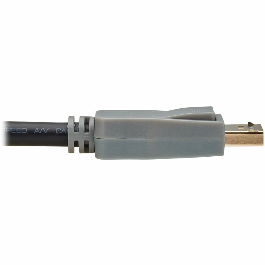 Eaton Tripp Lite Series DisplayPort Cable with Latching Connectors (M/M), 4K 60 Hz, HBR2, 4:4:4, HDCP 2.2, 70 ft. (21.3 m), Black — P580-070-4K6