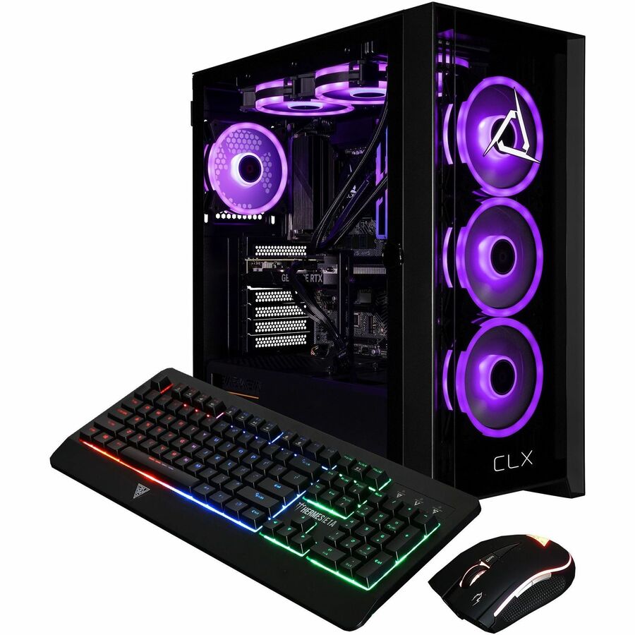 CLX SET Gaming Desktop Computer - Intel Core i7 14th Gen i7-14700KF - 32 GB - 2 TB SSD - Mid-tower - Black — TGMSETRTU5201BM