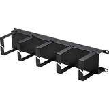 Eaton Tripp Lite Series Horizontal Cable Manager - Metal Rings, Black, 2U — SRCABLERING2UHD