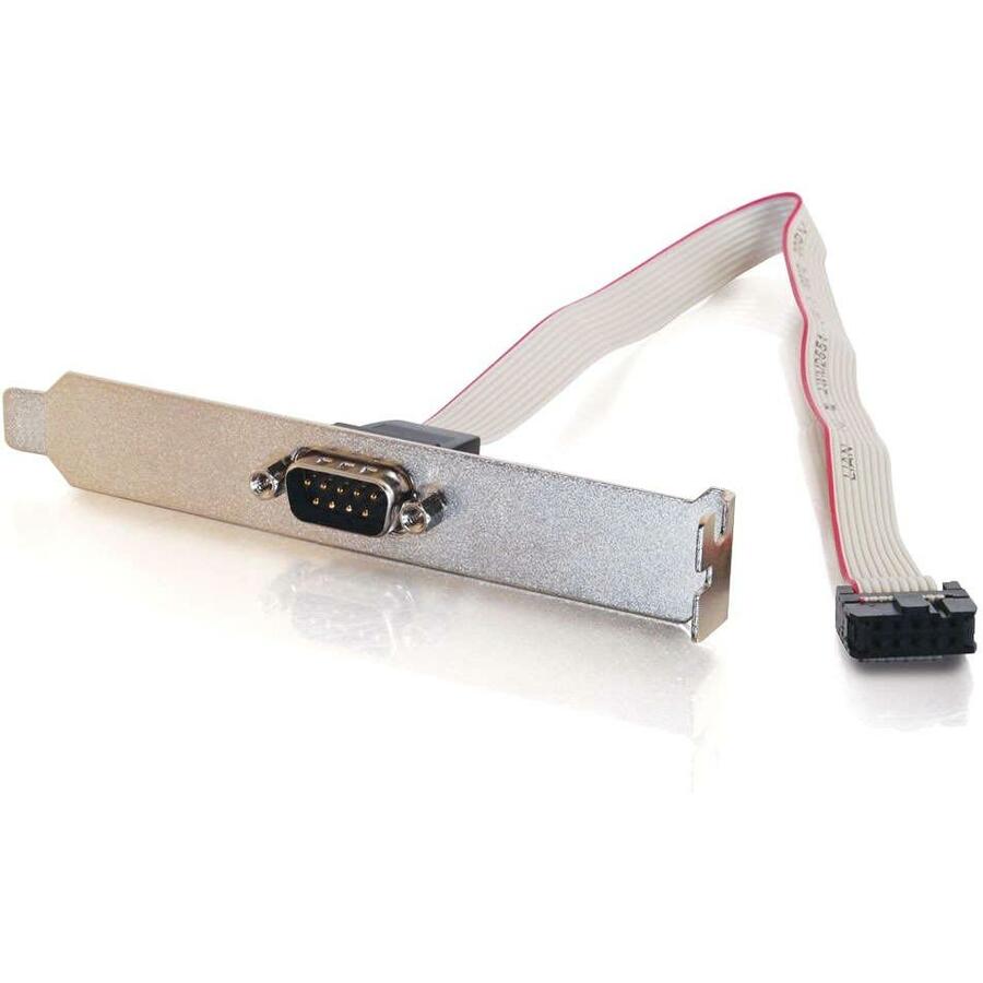C2G DB9 Male Serial Add-A-Port Adapter with Bracket — 09480