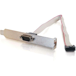 C2G DB9 Male Serial Add-A-Port Adapter with Bracket — 09480