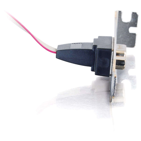 C2G DB9 Male Serial Add-A-Port Adapter with Bracket — 09480