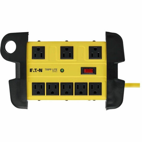 Eaton Tripp Lite Series Protect It! 8-Outlet Industrial Safety Surge Protector, 25 ft. Cord, 3900 Joules, Cord Wrap, Hang Holes — TLM825SA