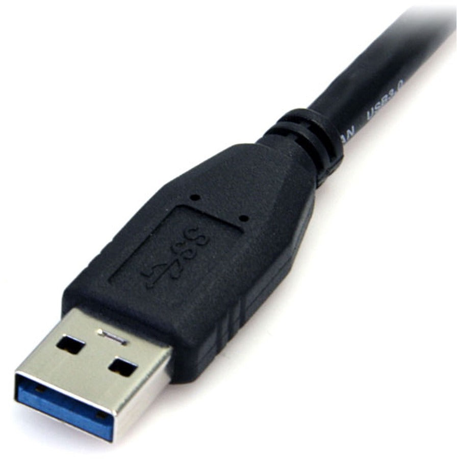 StarTech.com 0.5m (1.5ft) Black SuperSpeed USB 3.0 (5Gbps) Cable A to Micro B - M/M — USB3AUB50CMB