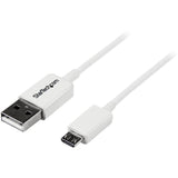 StarTech.com 1m White Micro USB Cable - A to Micro B — USBPAUB1MW