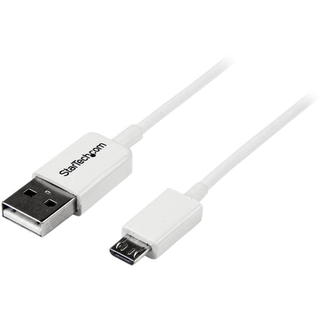 StarTech.com 1m White Micro USB Cable - A to Micro B — USBPAUB1MW