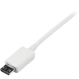 StarTech.com 1m White Micro USB Cable - A to Micro B — USBPAUB1MW