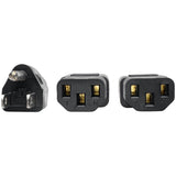 Eaton Tripp Lite Series Y Splitter Power Cable, NEMA 5-15P to 2x C13 - 10A, 125V, 18 AWG, 6 ft. (1.83 m), Black — P006-006-2