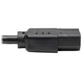 Eaton Tripp Lite Series Y Splitter Power Cable, NEMA 5-15P to 2x C13 - 10A, 125V, 18 AWG, 6 ft. (1.83 m), Black — P006-006-2