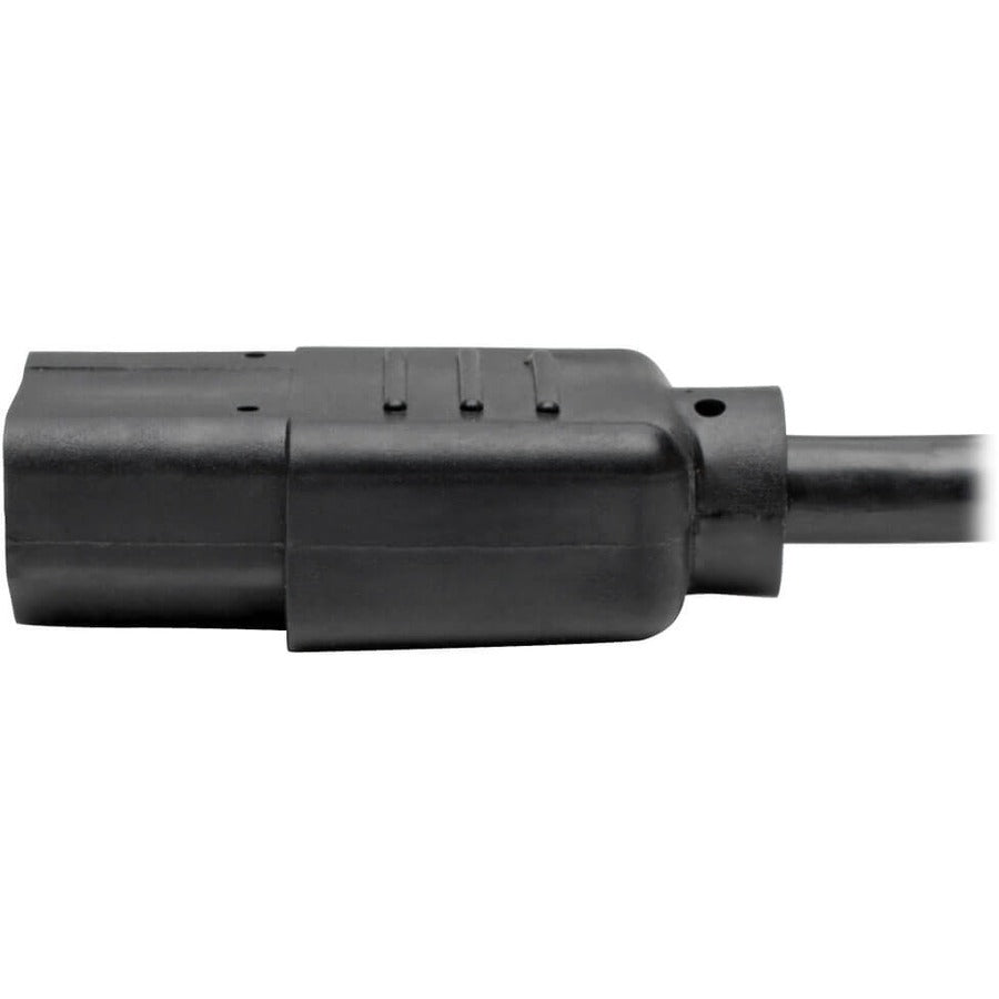 Eaton Tripp Lite Series Y Splitter Power Cable, NEMA 5-15P to 2x C13 - 10A, 125V, 18 AWG, 6 ft. (1.83 m), Black — P006-006-2
