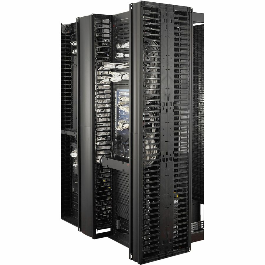 Valueline, Vertical Cable Manager for 2 & 4 Post Racks, 84"H X 6"W, Double-Sided with Doors — AR8725