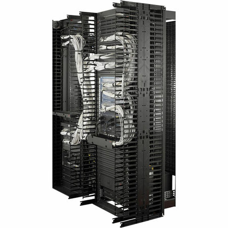 Valueline, Vertical Cable Manager for 2 & 4 Post Racks, 84"H X 6"W, Double-Sided with Doors — AR8725