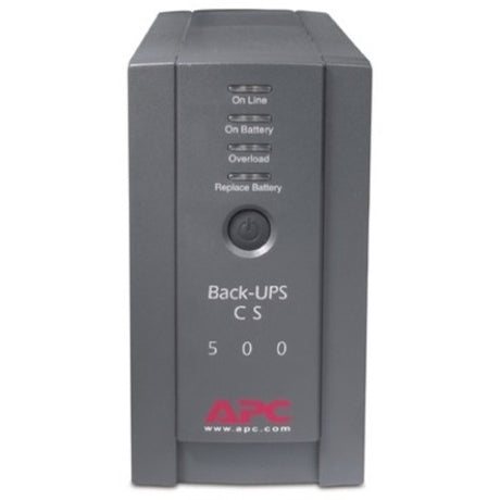 APC Back-UPS, 500VA, Tower, 120V, 6 NEMA 5-15R Outlets , User Replaceable Battery — BK500BLK