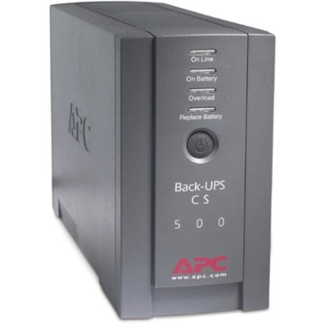 APC Back-UPS, 500VA, Tower, 120V, 6 NEMA 5-15R Outlets , User Replaceable Battery — BK500BLK