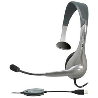 Cyber Acoustics AC-840 Usb Mono Headset Internet Communication & Boom Mic — AC-840