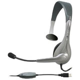Cyber Acoustics AC-840 Usb Mono Headset Internet Communication & Boom Mic — AC-840