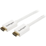 StarTech.com 16 ft CL3 Rated HDMI Cable w/ Ethernet, In Wall Rated HDMI Cable, 4K 30Hz UHD HDMI Cord, HDMI 1.4 Video/Display Cable, White — HD3MM5MW