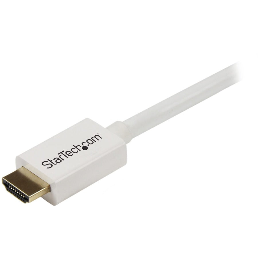 StarTech.com 16 ft CL3 Rated HDMI Cable w/ Ethernet, In Wall Rated HDMI Cable, 4K 30Hz UHD HDMI Cord, HDMI 1.4 Video/Display Cable, White — HD3MM5MW