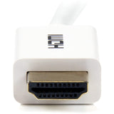 StarTech.com 16 ft CL3 Rated HDMI Cable w/ Ethernet, In Wall Rated HDMI Cable, 4K 30Hz UHD HDMI Cord, HDMI 1.4 Video/Display Cable, White — HD3MM5MW