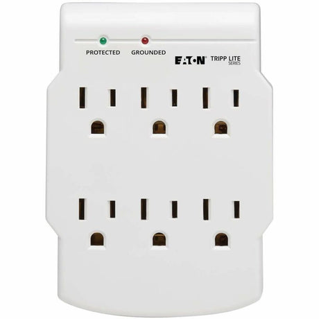 Eaton Tripp Lite Series Protect It! 6-Outlet Low-Profile Surge Protector, Direct Plug-In, 750 Joules, Diagnostic LED — SK6-0