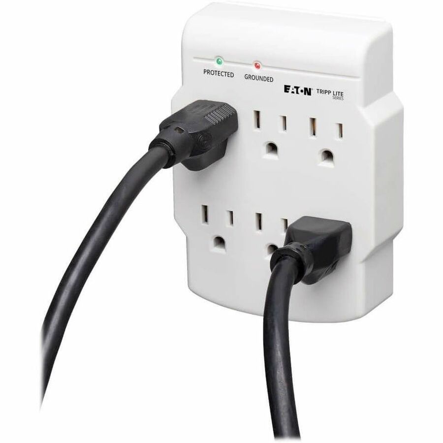 Eaton Tripp Lite Series Protect It! 6-Outlet Low-Profile Surge Protector, Direct Plug-In, 750 Joules, Diagnostic LED — SK6-0