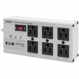 Eaton Tripp Lite Series Isobar 6-Outlet Surge Protector, 6 ft. Cord with Right-Angle Plug, 3330 Joules, Diagnostic LEDs, Metal Housing — ISOBAR6