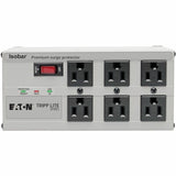 Eaton Tripp Lite Series Isobar 6-Outlet Surge Protector, 6 ft. Cord with Right-Angle Plug, 3330 Joules, Diagnostic LEDs, Metal Housing — ISOBAR6