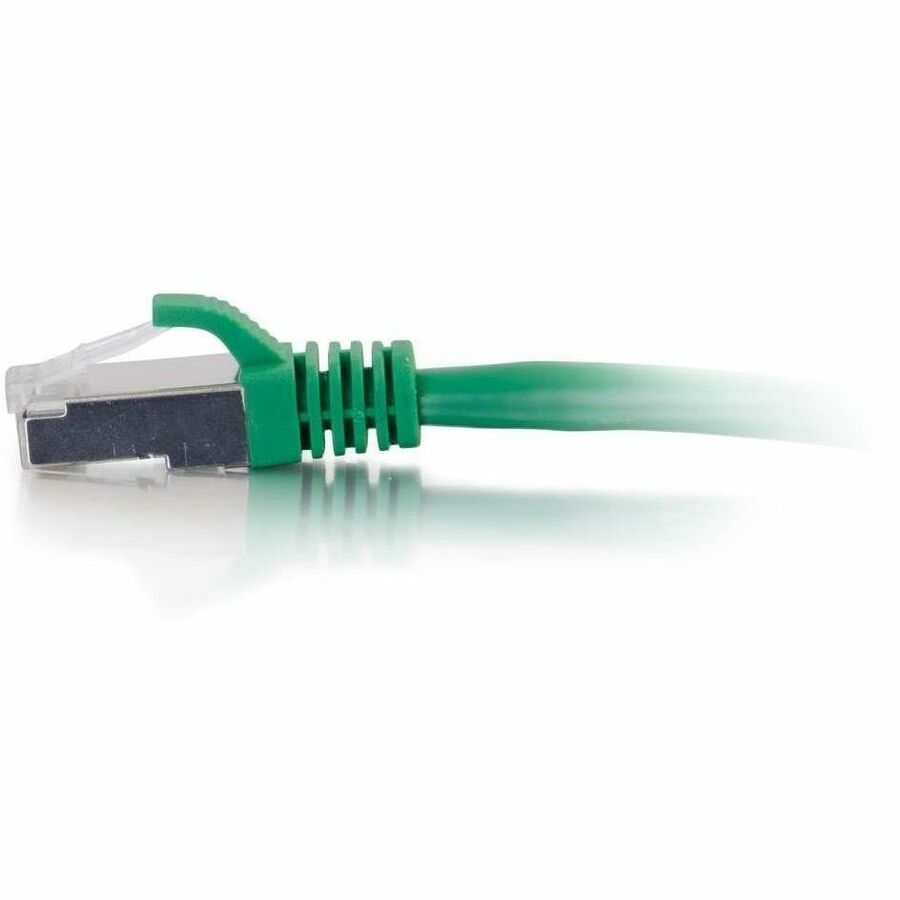 C2G 10ft Cat6 Ethernet Cable - Snagless Shielded (STP) - Green — 00834