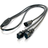 C2G 6ft 1-to-2 Power Cord Splitter - 16 AWG - IEC320C14 to IEC320C13 (2) — 29818