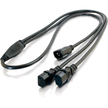 C2G 6ft 1-to-2 Power Cord Splitter - 16 AWG - IEC320C14 to IEC320C13 (2) — 29818