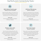 StarTech.com Thunderbolt 3 Dock - Dual Monitor 4K 60Hz TB3 Docking Station with DisplayPort - 85W Power Delivery, 6-Port USB 3.0, SD, GbE — TB3DOCK2DPPD