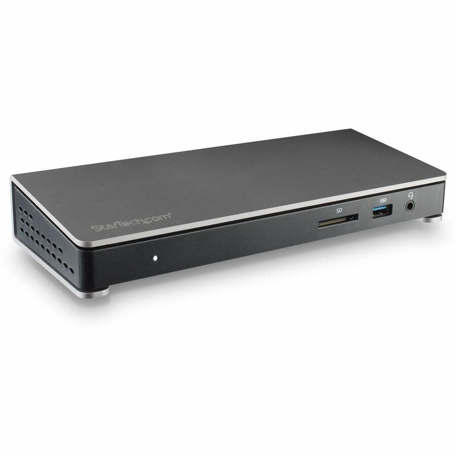 StarTech.com Thunderbolt 3 Dock - Dual Monitor 4K 60Hz TB3 Docking Station with DisplayPort - 85W Power Delivery, 6-Port USB 3.0, SD, GbE — TB3DOCK2DPPD