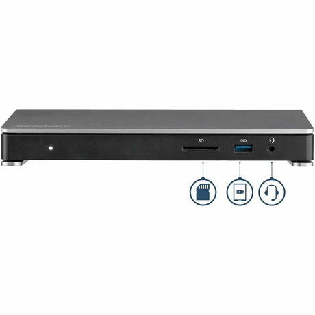 StarTech.com Thunderbolt 3 Dock - Dual Monitor 4K 60Hz TB3 Docking Station with DisplayPort - 85W Power Delivery, 6-Port USB 3.0, SD, GbE — TB3DOCK2DPPD