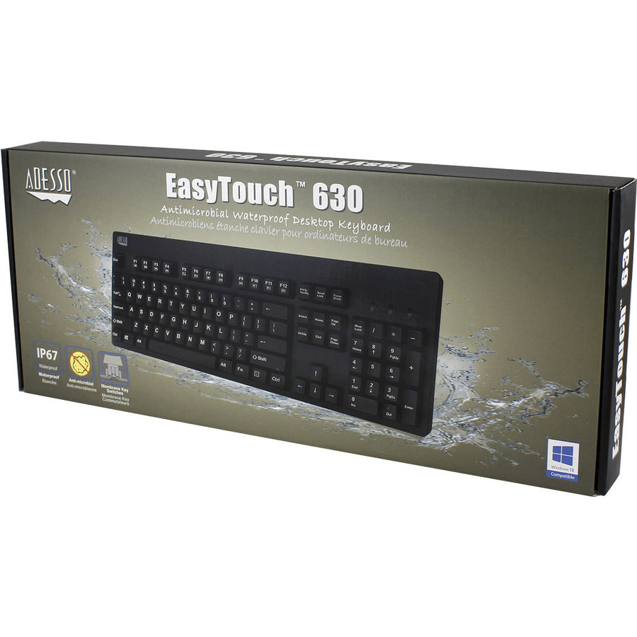 Adesso EasyTouch 630UB - Antimicrobial Waterproof Keyboard — AKB-630UB