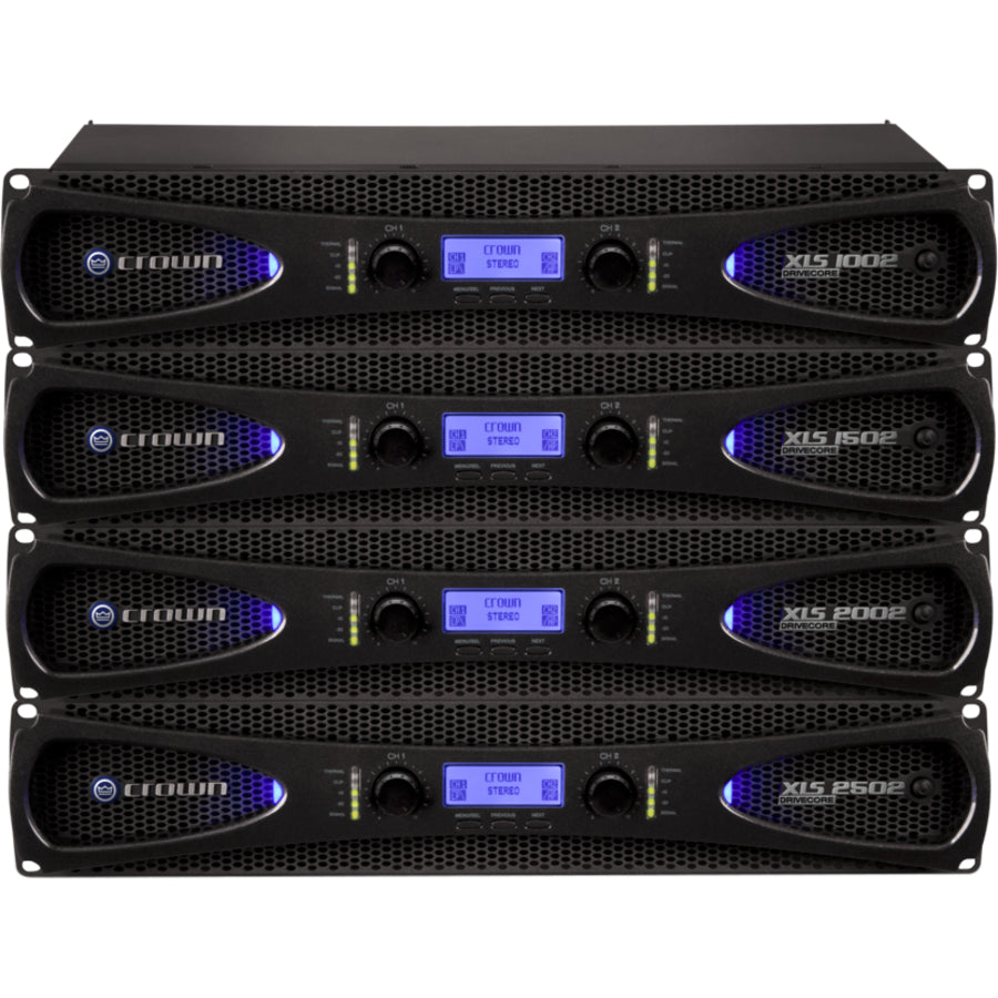Crown XLS DriveCore 2 2502 Amplifier - 880 W RMS - 2 Channel - Black — NXLS2502-0-US