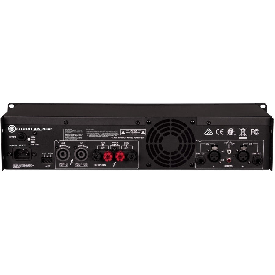 Crown XLS DriveCore 2 2502 Amplifier - 880 W RMS - 2 Channel - Black — NXLS2502-0-US