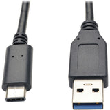Eaton Tripp Lite Series USB-C to USB-A Cable (M/M), USB 3.2 Gen 1 (5 Gbps), Thunderbolt 3 Compatible, 3 ft. (0.91 m) — U428-003