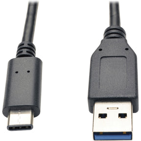 Eaton Tripp Lite Series USB-C to USB-A Cable (M/M), USB 3.2 Gen 1 (5 Gbps), Thunderbolt 3 Compatible, 3 ft. (0.91 m) — U428-003