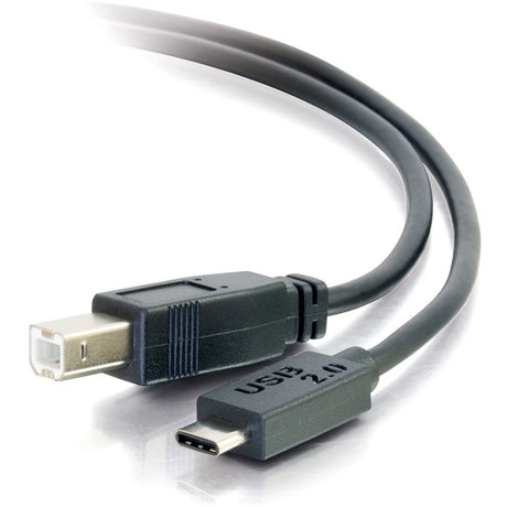 C2G 6ft USB 2.0 USB-C to USB-B Cable M/M - Black — 28859
